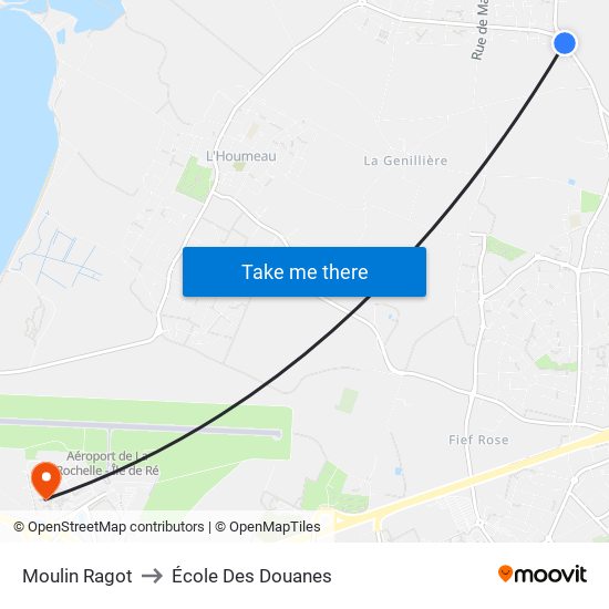 Moulin Ragot to École Des Douanes map