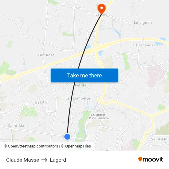 Claude Masse to Lagord map