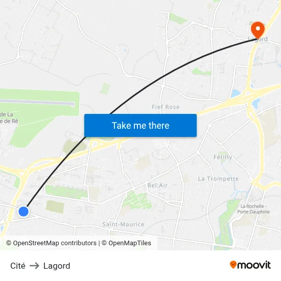 Cité to Lagord map