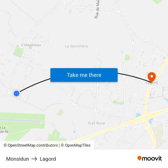 Monsidun to Lagord map
