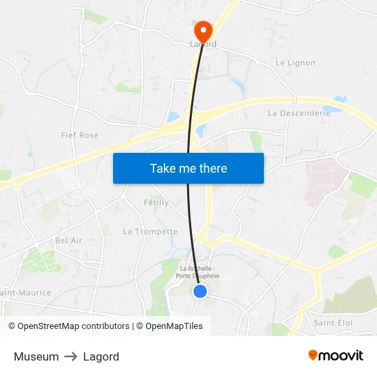 Museum to Lagord map