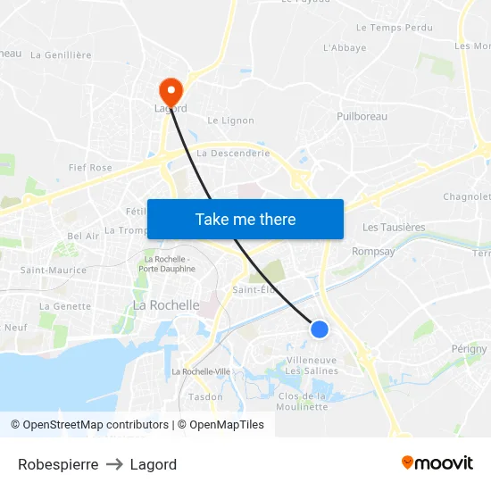 Robespierre to Lagord map