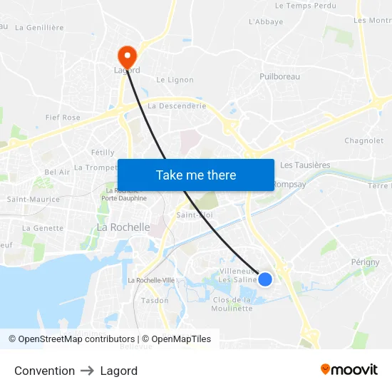 Convention to Lagord map