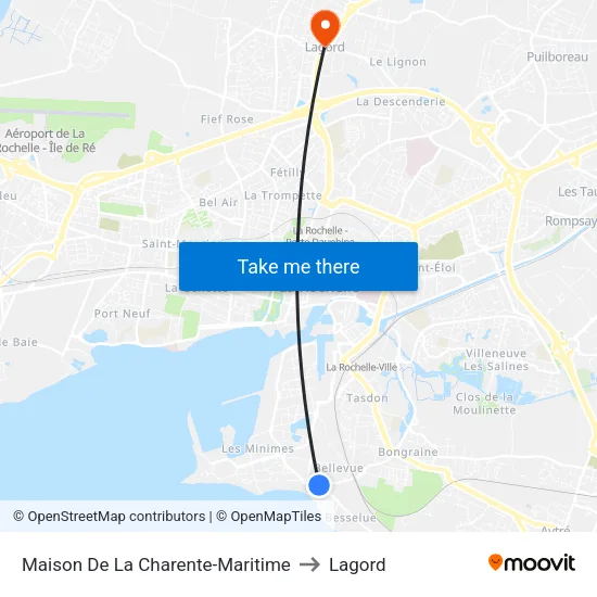 Maison De La Charente-Maritime to Lagord map