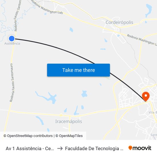 Av 1 Assistência - Cerâmica Delta to Faculdade De Tecnologia Da Unicamp - Ft map