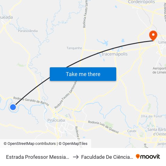 Estrada Professor Messias José Baptista(Rip-175), 737 to Faculdade De Ciências Aplicadas Da Unicamp map