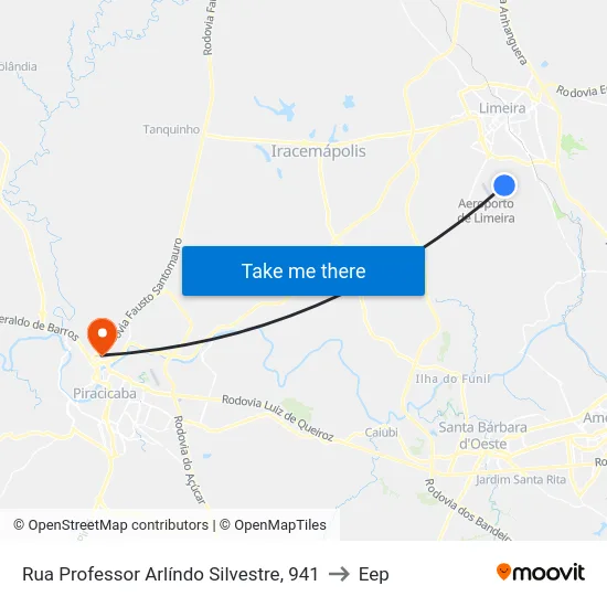 Rua Professor Arlíndo Silvestre, 941 to Eep map