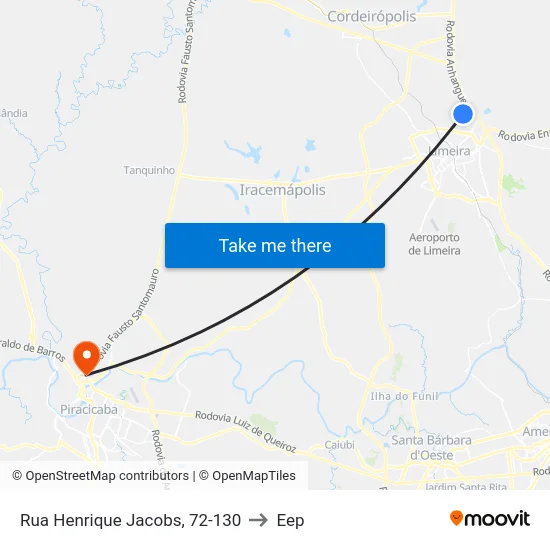 Rua Henrique Jacobs, 72-130 to Eep map
