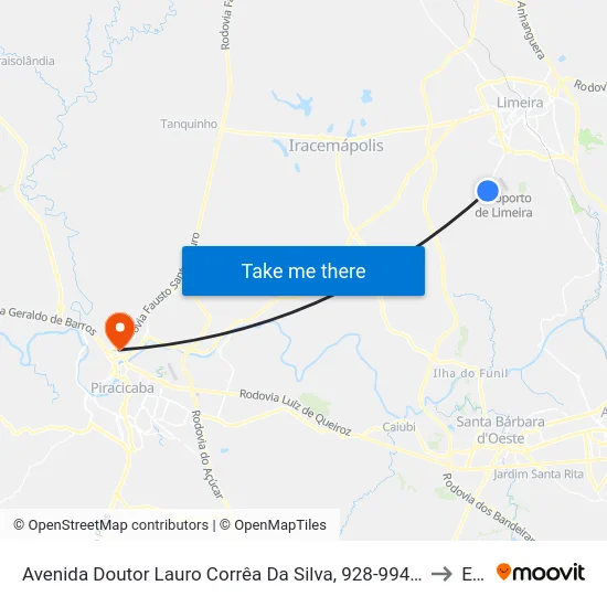 Avenida Doutor Lauro Corrêa Da Silva, 928-994 (Rapidão) to Eep map