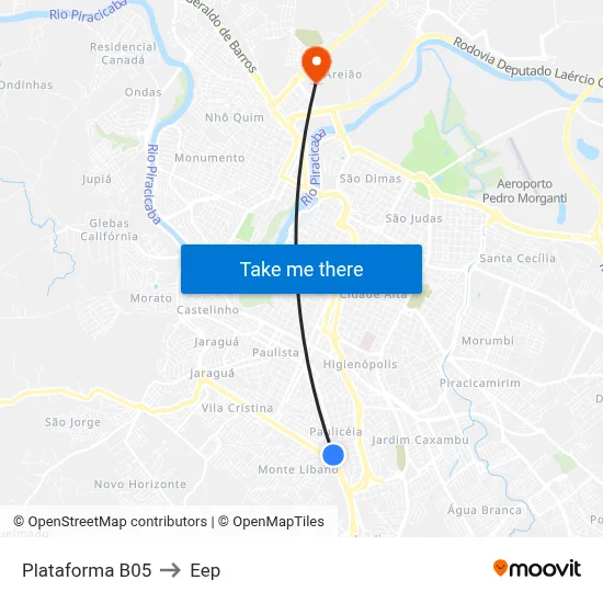 Plataforma B05 to Eep map