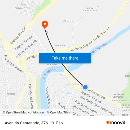 Avenida Centenário, 376 to Eep map