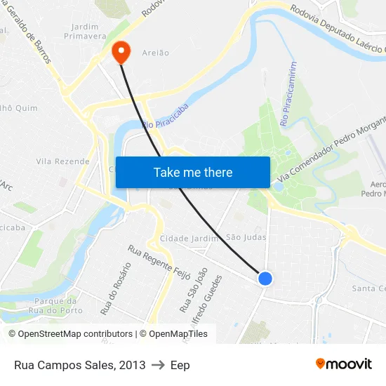 Rua Campos Sales, 2013 to Eep map