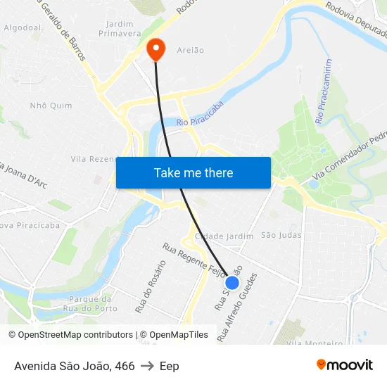 Avenida Sâo João, 466 to Eep map