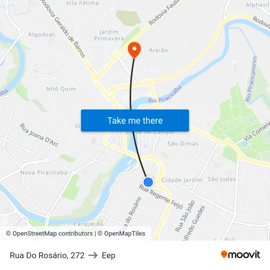Rua Do Rosário, 272 to Eep map
