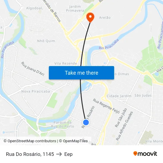 Rua Do Rosário, 1145 to Eep map