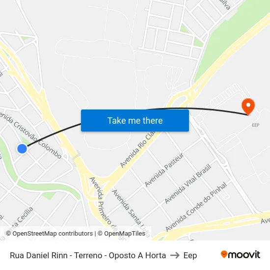 Rua Daniel Rinn - Terreno - Oposto A Horta to Eep map