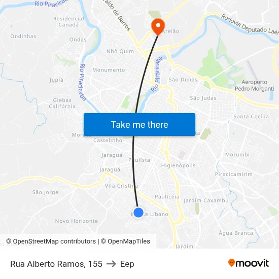 Rua Alberto Ramos, 155 to Eep map