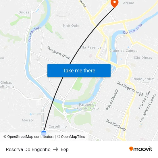 Reserva Do Engenho to Eep map