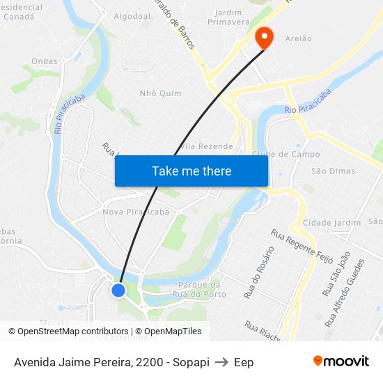 Avenida Jaime Pereira, 2200 - Sopapi to Eep map