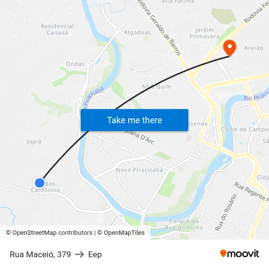 Rua Maceió, 379 to Eep map