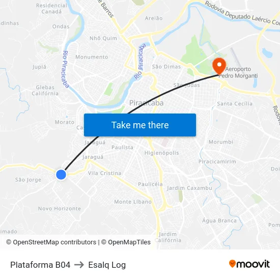 Plataforma B04 to Esalq Log map