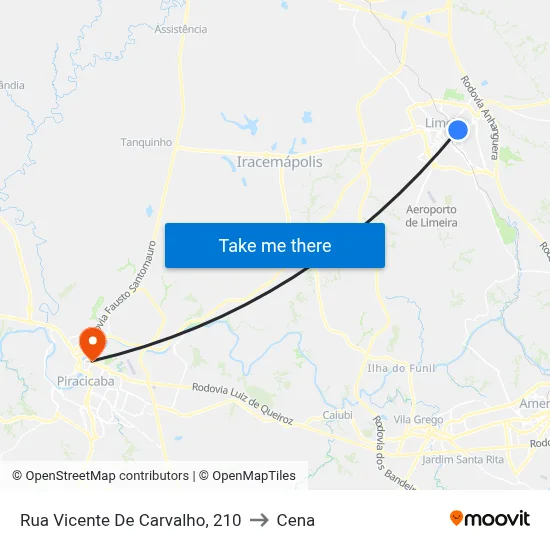 Rua Vicente De Carvalho, 210 to Cena map