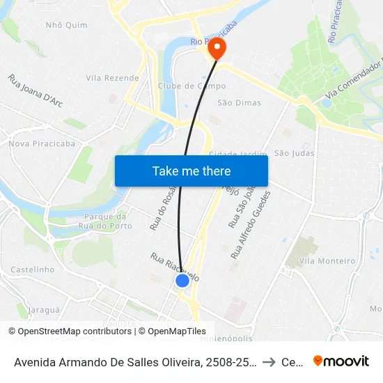 Avenida Armando De Salles Oliveira, 2508-2511 to Cena map