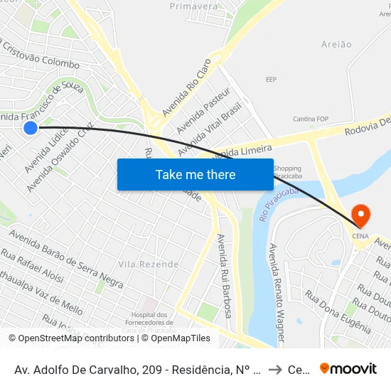 Av. Adolfo De Carvalho, 209 - Residência, Nº 209 to Cena map