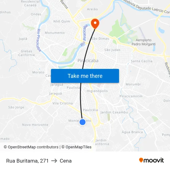 Rua Buritama, 271 to Cena map