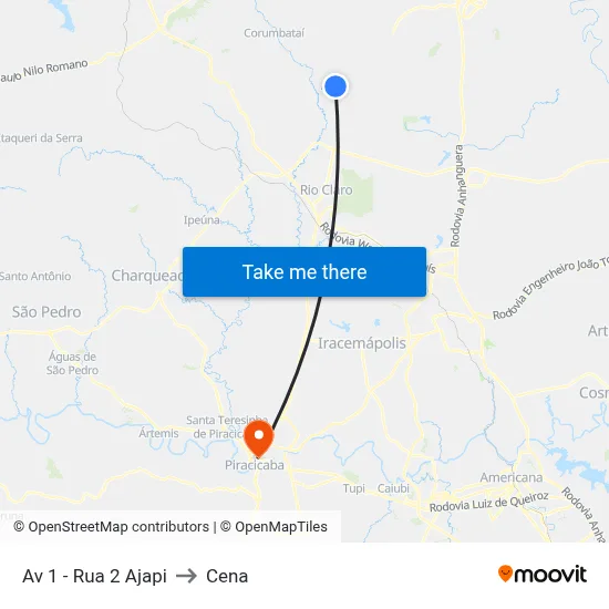Av 1 - Rua 2 Ajapi to Cena map