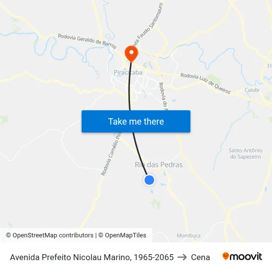 Avenida Prefeito Nicolau Marino, 1965-2065 to Cena map