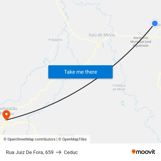 Rua Guaxupé, 739 to Ceduc map