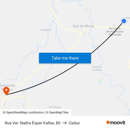 Rua Ver. Nadra Ésper Kallas, 80 to Ceduc map