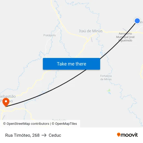 Rua Timóteo, 268 to Ceduc map