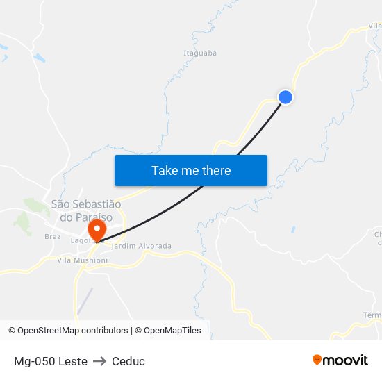 Mg-050 Leste to Ceduc map