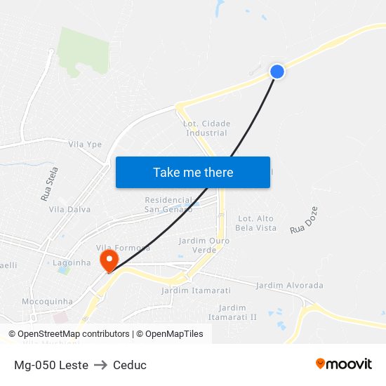 Mg-050 Leste to Ceduc map