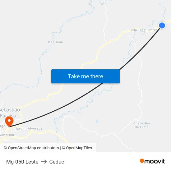 Mg-050 Leste to Ceduc map