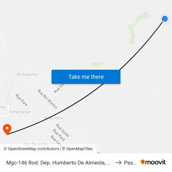 Mgc-146 Rod. Dep. Humberto De Almeida, Km 355,5 Sul to Passos map