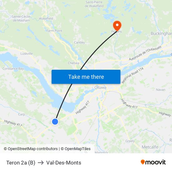 Teron 2a (B) to Val-Des-Monts map