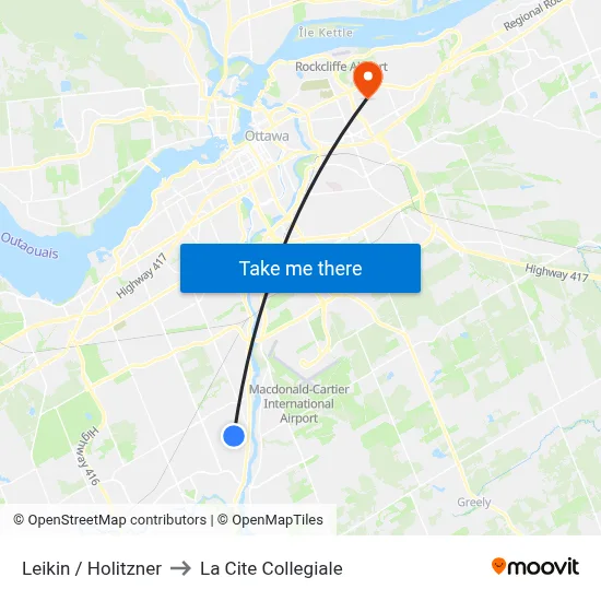 Leikin / Holitzner to La Cite Collegiale map