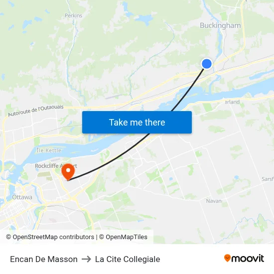 Encan De Masson to La Cite Collegiale map