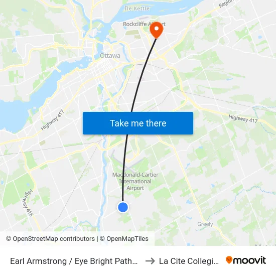 Earl Armstrong / Eye Bright Pathway to La Cite Collegiale map