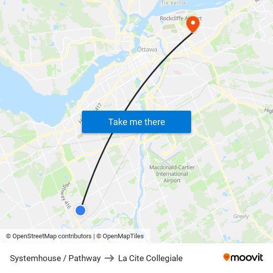 Systemhouse / Pathway to La Cite Collegiale map