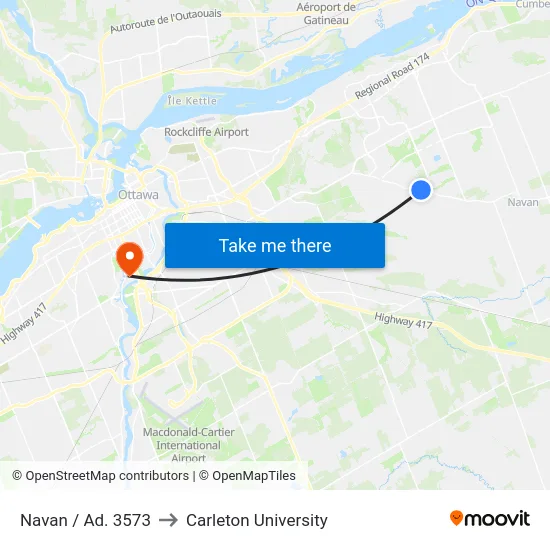 Navan / Ad. 3573 to Carleton University map
