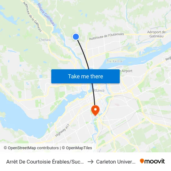 Arrêt De Courtoisie Érables/Sucrerie to Carleton University map