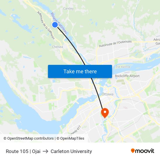 Route 105 | Ojai to Carleton University map