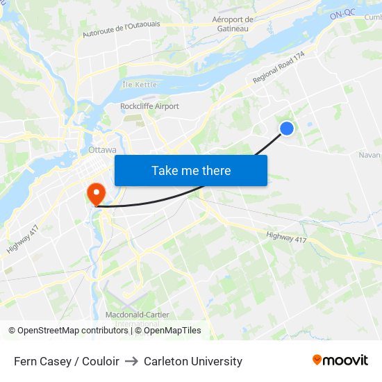 Fern Casey / Couloir to Carleton University map