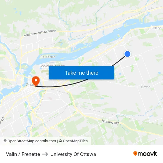 Valin / Frenette to University Of Ottawa map