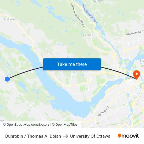 Dunrobin / Thomas A. Dolan to University Of Ottawa map