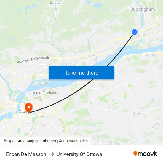 Encan De Masson to University Of Ottawa map